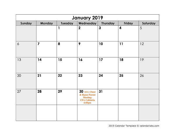 Information image relating to Printable Tryout Numbers titled Information