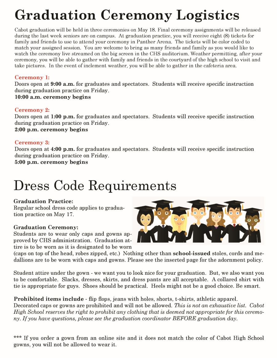 Graduation Information Page 2